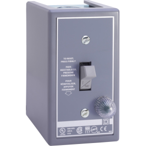 Schneider Electric Non-Reversing NEMA Manual Starter; 16A; 277VAC; 1-Pole; Toggle Operator; NEMA 1 Surface Mount; w/ Pilot Light